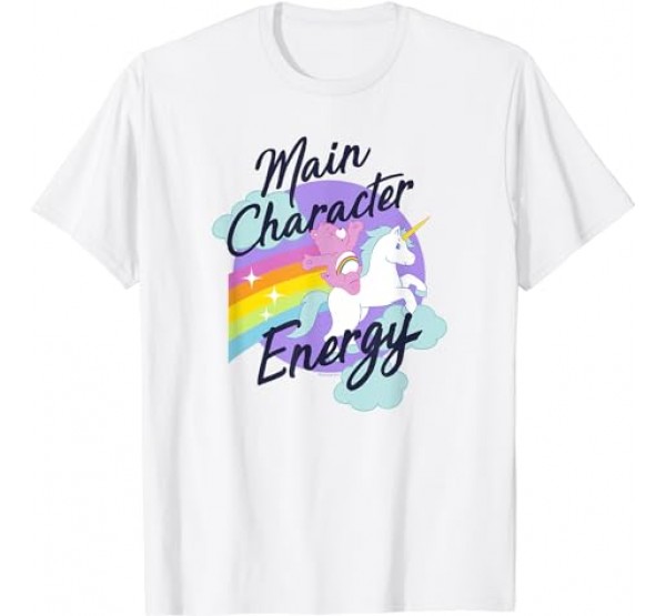 Care Bears Cheer Bear Unicorn Ride Main Character Energy T-Shirt Care Bears Cheer Bear Unicorn Ride Main Character Energy T-Shirt